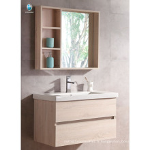 VT-085 Petite salle de bains vanité évier armoire salle de bains maison utilisé armoires de salle de bains en bois avec couleur unie